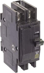 Square D - 15 Amp, 240 VAC, 2 Pole, Panel Mount Miniature Circuit Breaker - 14-2 AWG - Apex Tool & Supply