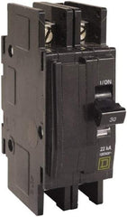 Square D - 50 Amp, 240 VAC, 2 Pole, Panel Mount Miniature Circuit Breaker - 14-2 AWG - Apex Tool & Supply