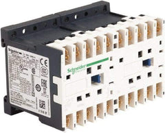 Schneider Electric - 3 Pole, 24 Coil VAC at 50/60 Hz, 12 Amp at 440 VAC, 16 Amp at 690 VAC and 20 Amp at 440 VAC, Reversible IEC Contactor - BS 5424, CSA, IEC 60947, NF C 63-110, RoHS Compliant, UL Listed, VDE 0660 - Apex Tool & Supply