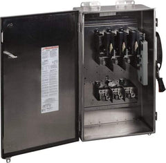 Square D - 200 Amp, 600 VAC/VDC, 3 Pole Nonfused Safety Switch - NEMA 12, 3, 3R, 4 & 4X, 50 hp at 600 VAC, 50 hp at 600 VDC (Single Phase), 150 hp at 600 VAC, 50 hp at 600 VDC (Triple Phase), ST Contact Form - Apex Tool & Supply