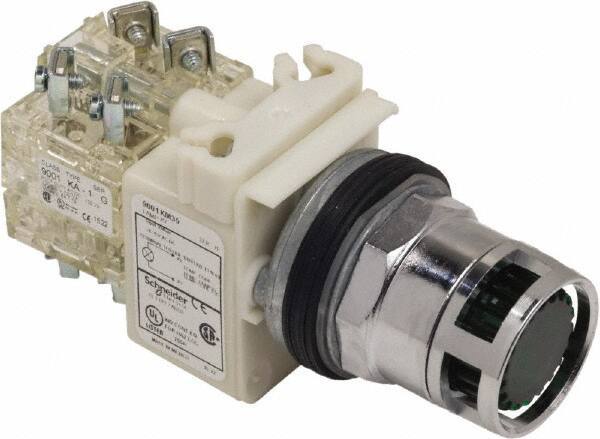 Schneider Electric - 30mm Mount Hole, Flush, Pushbutton Switch Only - Illuminated, Momentary (MO) - Apex Tool & Supply