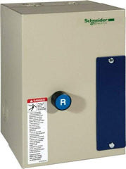 Schneider Electric - 3 Pole, 12 Amp, 24 Coil VAC, Nonreversible Enclosed IEC Motor Starter - 1 Phase Hp: 0.5 at 120 VAC, 2 at 240 VAC, 3 Phase Hp: 10 at 575 VAC, 3 at 208 VAC, 3 at 230 VAC, 7.5 at 460 VAC - Apex Tool & Supply