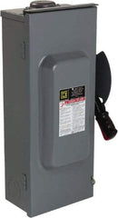 Square D - 100 Amp, 600 VAC/VDC, 3 Pole Nonfused Safety Switch - NEMA 3R, 40 hp at 600 VAC, 50 hp at 600 VDC (Single Phase), 100 hp at 600 VAC, 50 hp at 600 VDC (Triple Phase), 3PST Contact Form - Apex Tool & Supply