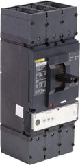 Square D - 400 Amp, 600 VAC, 3 Pole, Panel Mount Molded Case Circuit Breaker - Electronic Trip, Multiple Breaking Capacity Ratings, 2 AWG - Apex Tool & Supply