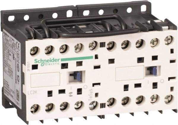 Schneider Electric - 3 Pole, 230 to 240 Coil VAC at 50/60 Hz, 6 Amp at 440 VAC, Reversible IEC Contactor - BS 5424, CSA, IEC 60947, NF C 63-110, RoHS Compliant, UL Listed, VDE 0660 - Apex Tool & Supply
