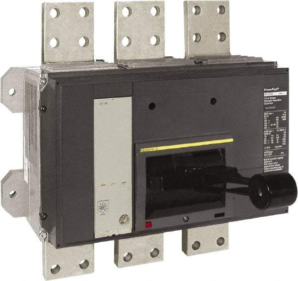 Square D - 2000 Amp, 600 VAC, 3 Pole, Panel Mount Molded Case Circuit Breaker - Electronic Trip, Multiple Breaking Capacity Ratings, 3/0 AWG - Apex Tool & Supply