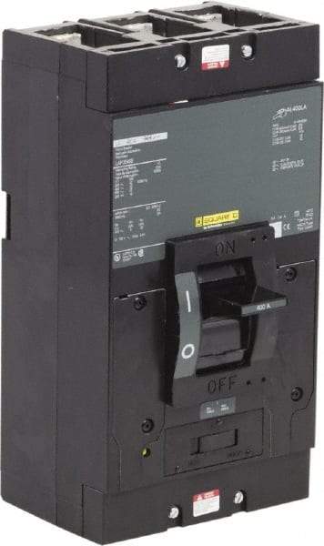 Square D - 400 Amp, 600 V, 3 Pole, Panel Mount Molded Case Circuit Breaker - Magnetic Trip, Multiple Breaking Capacity Ratings - Apex Tool & Supply