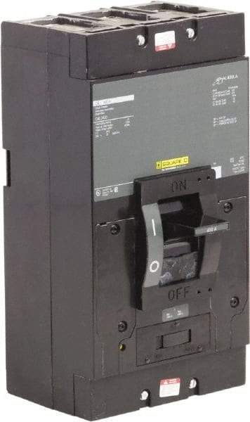 Square D - 400 Amp, 240 V, 3 Pole, Panel Mount Molded Case Circuit Breaker - Thermal Magnetic Trip, 25 kA at 240 VAC Breaking Capacity - Apex Tool & Supply