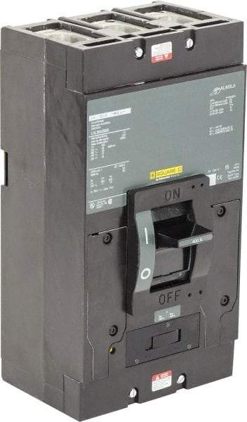 Square D - 400 Amp, 600 V, 3 Pole, Panel Mount Molded Case Circuit Breaker - Thermal Magnetic Trip, Multiple Breaking Capacity Ratings - Apex Tool & Supply