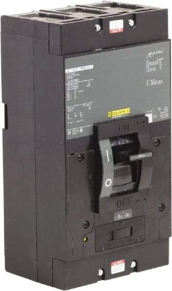 Square D - 250 Amp, 600 V, 3 Pole, Panel Mount Molded Case Circuit Breaker - Thermal Magnetic Trip, Multiple Breaking Capacity Ratings - Apex Tool & Supply