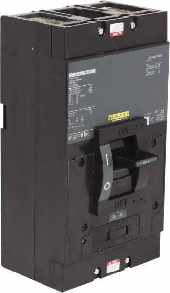 Square D - 400 Amp, 600 V, 2 Pole, Panel Mount Molded Case Circuit Breaker - Thermal Magnetic Trip, Multiple Breaking Capacity Ratings - Apex Tool & Supply