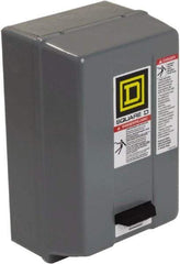 Square D - 220 Coil VAC at 50 Hz, 240 Coil VAC at 60 Hz, 18 Amp, Nonreversible Enclosed Enclosure NEMA Motor Starter - 2 hp at 1 Phase, 1 Enclosure Rating - Apex Tool & Supply