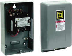 Square D - 2 Pole, 110 Coil VAC at 50 Hz and 120 Coil VAC at 60 Hz, 9 Amp NEMA Contactor - NEMA 1 Enclosure, 50 Hz at 110 VAC and 60 Hz at 120 VAC - Apex Tool & Supply