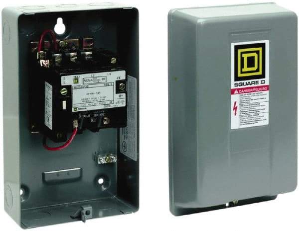Square D - 2 Pole, 240 Coil VAC, 18 Amp NEMA Contactor - NEMA 1 Enclosure - Apex Tool & Supply