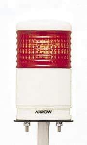 Schneider Electric - LED Lamp, Red, Flashing and Steady, Preassembled Stackable Tower Light Module Unit - 24 VDC, 100 Milliamp, IP54 Ingress Rating, Base Mount - Apex Tool & Supply