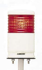 Schneider Electric - LED Lamp, Red, Flashing and Steady, Preassembled Stackable Tower Light Module Unit - 24 VDC, 100 Milliamp, IP54 Ingress Rating, Base Mount - Apex Tool & Supply