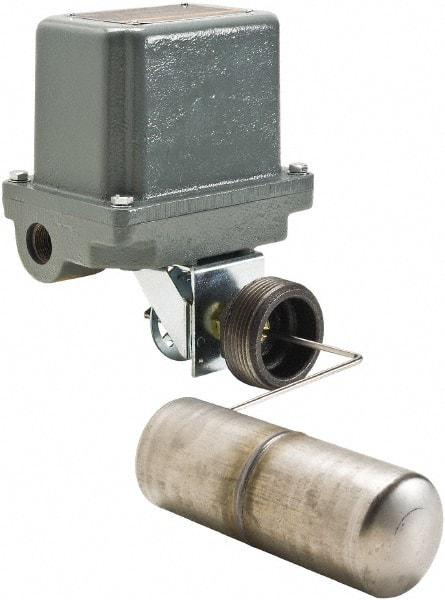 Square D - 4 NEMA Rated, DPST-DB, Float Switch Pressure and Level Switch - 575 VAC, Line-Load-Load-Line Terminal - Apex Tool & Supply