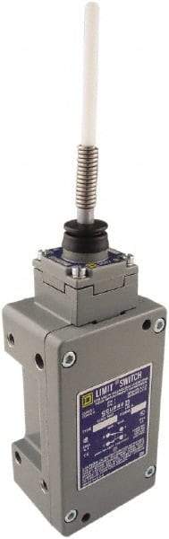 Square D - SPDT, NC/NO, 600 Volt, Screw Terminal, Cat Whisker Actuator, General Purpose Limit Switch - 1, 2, 4, 6, 12, 13, 6P NEMA Rating, IP67 IPR Rating - Apex Tool & Supply