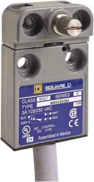 Square D - SPDT, NC/NO, 240 VAC, Prewired Terminal, Rotary Head Actuator, General Purpose Limit Switch - 1, 2, 4, 6, 6P NEMA Rating, IP67 IPR Rating - Apex Tool & Supply