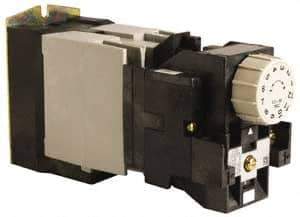 Square D - Time Delay Relay - 5 & 10 Contact Amp, 110 VAC at 50 Hz & 120 VAC at 60 Hz - Apex Tool & Supply