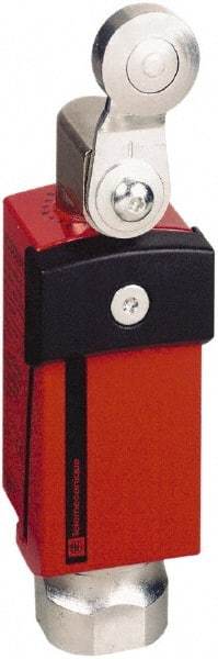 Telemecanique Sensors - NO/2NC Configuration, Multiple Amp Level, Metal Roller Safety Limit Switch - 34mm Wide x 35mm Deep x 122mm High, IP66, IP67 Ingress Rating - Apex Tool & Supply