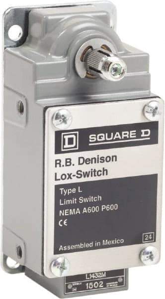 Square D - 10 Amp, NO/NC Configuration, Left Hand Operation, Rope Operated Limit Switch - Automatic Reset, Cable Pull, 600 VAC - Apex Tool & Supply