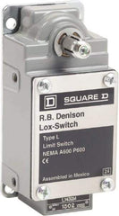 Square D - 10 Amp, NO/NC Configuration, Left Hand Operation, Rope Operated Limit Switch - Automatic Reset, Cable Pull, 600 VAC - Apex Tool & Supply