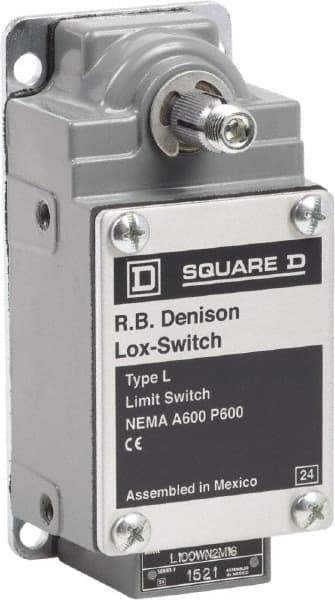 Square D - DPST, 2NO, 600 Volt, Screw Terminal, Rotary Spring Return Actuator, General Purpose Limit Switch - 1, 2, 4, 12, 13 NEMA Rating, IP67 IPR Rating - Apex Tool & Supply