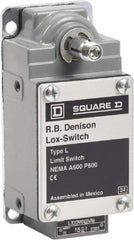 Square D - DPST, 2NO, 600 Volt, Screw Terminal, Rotary Spring Return Actuator, General Purpose Limit Switch - 1, 2, 4, 12, 13 NEMA Rating, IP67 IPR Rating - Apex Tool & Supply