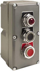 Schneider Electric - 1.18 Inch Mount Hole, Extended Straight, Pushbutton Switch - Weatherproof, Dust and Oil Resistant - Apex Tool & Supply