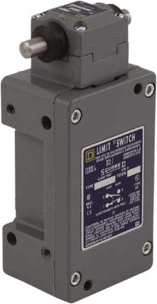 Square D - DPDT, 2NC/2NO, 600 Volt Screw Terminal, Roller Plunger Actuator, General Purpose Limit Switch - 1, 2, 4, 6, 12, 13, 6P NEMA Rating, IP67 IPR Rating - Apex Tool & Supply