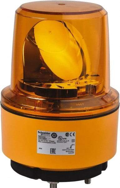 Schneider Electric - 24 VDC, 125 mAmp, Rotating Beacon LED Light - Surface Mounted, 7.05 Inch High, 130mm Diameter, 162 Flashes per min - Apex Tool & Supply