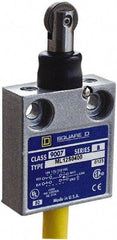 Square D - SPDT, NC/NO, 240 VAC, Prewired Terminal, Roller Plunger Actuator, General Purpose Limit Switch - 1, 2, 4, 6, 6P NEMA Rating, IP67 IPR Rating, 80 Ounce Operating Force - Apex Tool & Supply
