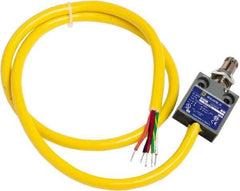 Square D - SPDT, NC/NO, 240 VAC, Prewired Terminal, Roller Plunger Actuator, General Purpose Limit Switch - 1, 2, 4, 6, 6P NEMA Rating, IP67 IPR Rating, Panel Mount, 80 Ounce Operating Force - Apex Tool & Supply
