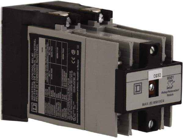 Square D - Electromechanical Screw Clamp General Purpose Relay - 20 Amp at 600 VAC, 6NO, 110 VAC at 50 Hz & 120 VAC at 60 Hz - Apex Tool & Supply