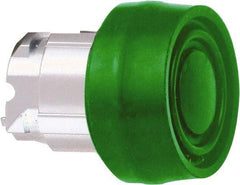 Schneider Electric - 22mm Mount Hole, Flush, Pushbutton Switch Only - Round, Green Pushbutton, Nonilluminated, Momentary (MO) - Apex Tool & Supply