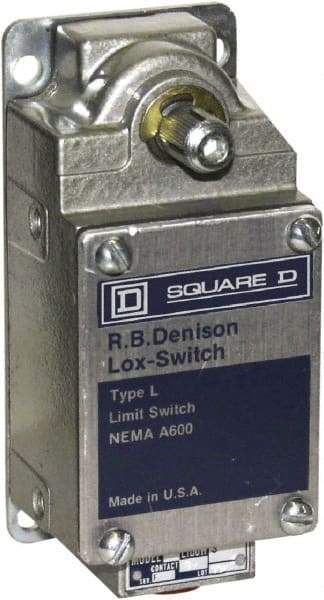 Square D - 3PDT, 2NO/NC, 600 Volt Screw Terminal, Rotary Spring Return Actuator, General Purpose Limit Switch - 1, 2, 4, 12, 13 NEMA Rating, IP67 IPR Rating - Apex Tool & Supply