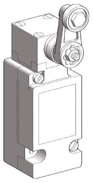 Telemecanique Sensors - SP, NC/NO, Screw Terminal, Roller Lever Actuator, General Purpose Limit Switch - IP66 IPR Rating - Apex Tool & Supply