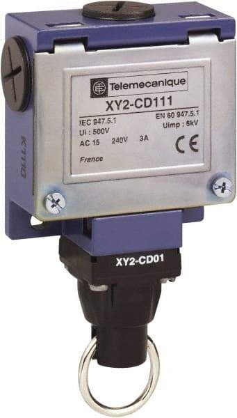 Telemecanique Sensors - 10 Amp, Rope Operated Limit Switch - Cable Pull, 240 VAC - Apex Tool & Supply