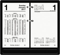 AT-A-GLANCE - 730 Sheet, 3-1/2 x 6", Financial Desk Calendar Refill - White - Apex Tool & Supply