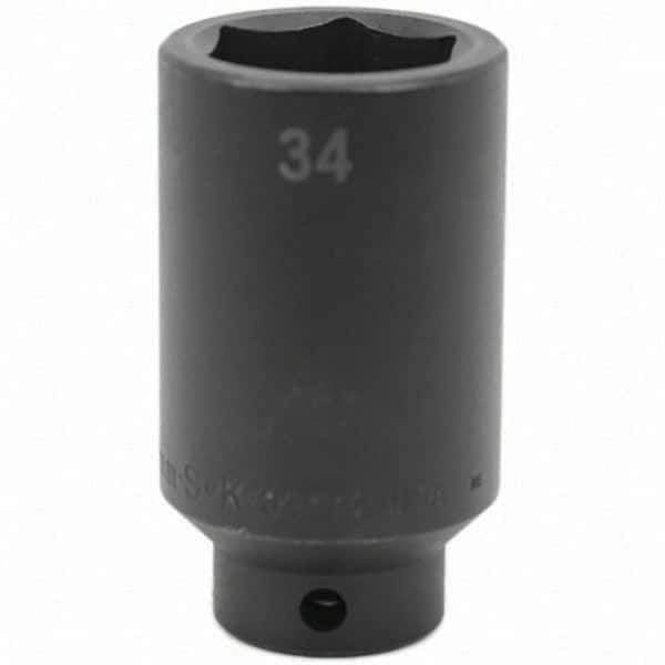SK - Impact Socket - 1/2"DR 34MM DEEP IMPACT SOCKET - Apex Tool & Supply