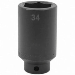 SK - Impact Socket - 1/2"DR 34MM DEEP IMPACT SOCKET - Apex Tool & Supply