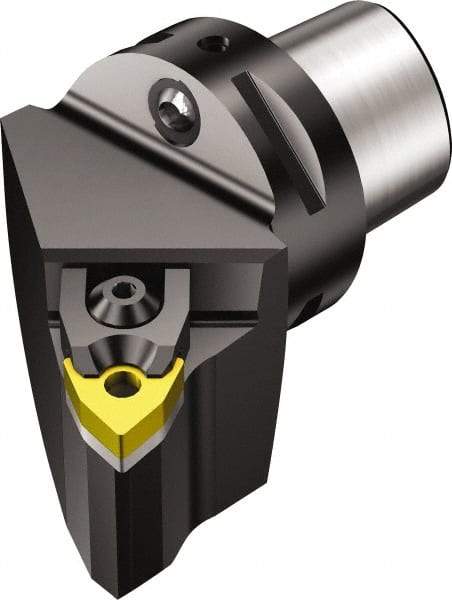 Sandvik Coromant - Right Hand Cut, Size C4, WNMG 332 Insert Compatiblity, Modular Turning & Profiling Cutting Unit Head - 27mm Ctr to Cutting Edge, 50mm Head Length, Through Coolant, Series T-Max P - Apex Tool & Supply