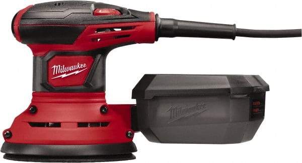 Milwaukee Tool - 5" Pad, 7,000 to 12,000 OPM, Electric Orbital Sander - Round, Random Orbital Sander, 3 Amps - Apex Tool & Supply