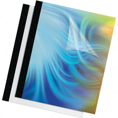 FELLOWES - Black PVC Binding Machine Report Cover - 11 x 8-1/2" - Apex Tool & Supply