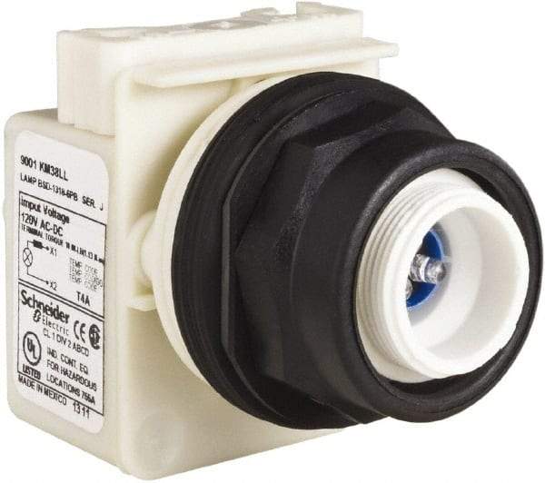 Schneider Electric - Extended Straight Pushbutton Switch Operator - Round Button, LED Lamp, Illuminated - Apex Tool & Supply