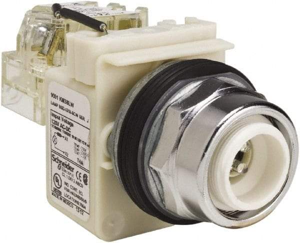 Schneider Electric - 120 VAC LED Indicating Light - Screw Clamp Connector - Apex Tool & Supply