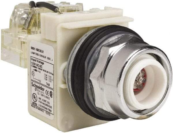 Schneider Electric - 120 VAC LED Indicating Light - Screw Clamp Connector - Apex Tool & Supply