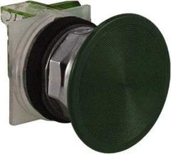 Schneider Electric - 30mm Mount Hole, Extended Straight, Pushbutton Switch with Contact Block - Green Pushbutton, Momentary (MO) - Apex Tool & Supply