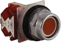 Schneider Electric - 30mm Mount Hole, Extended Straight, Pushbutton Switch with Contact Block - Red Pushbutton, Momentary (MO) - Apex Tool & Supply